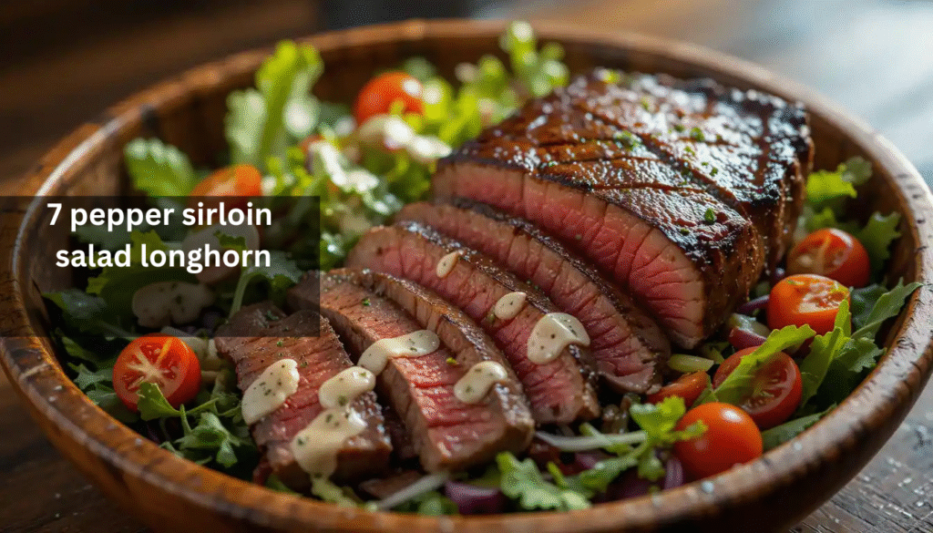7 pepper sirloin salad longhorn