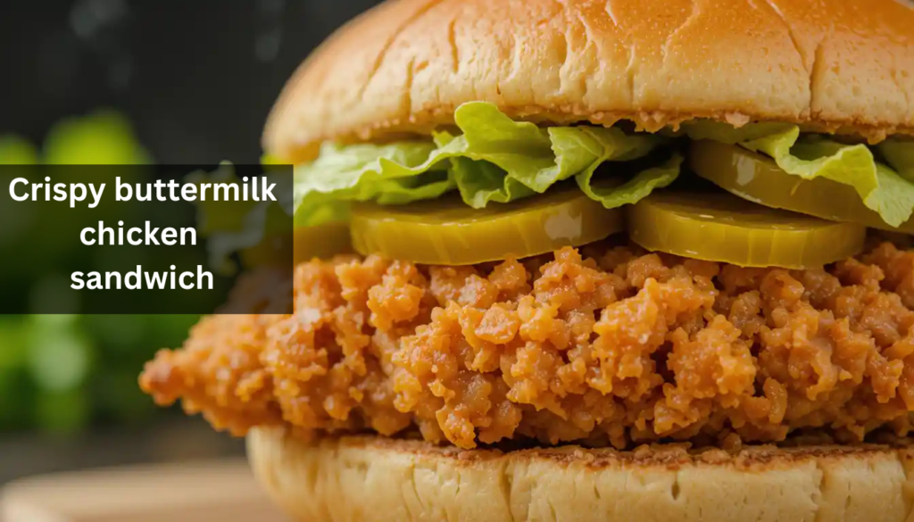crispy buttermilk chicken sandwich