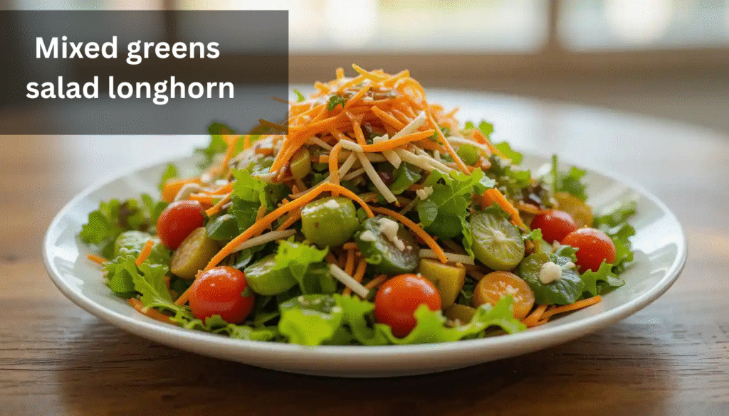 mixed greens salad longhorn
