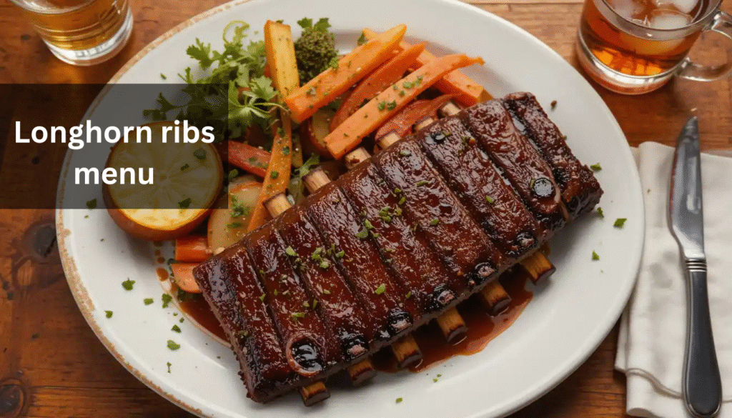 longhorn ribs menu